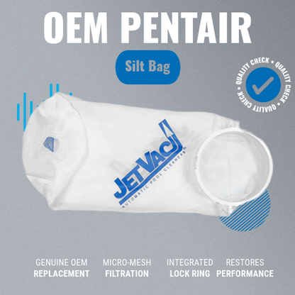 Pentair JV32 Jet-Vac Fine Silt Bag with Lock Ring Features