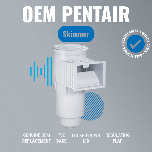 Pentair 84420605 Admiral S20 Skimmer Flap Weir Features