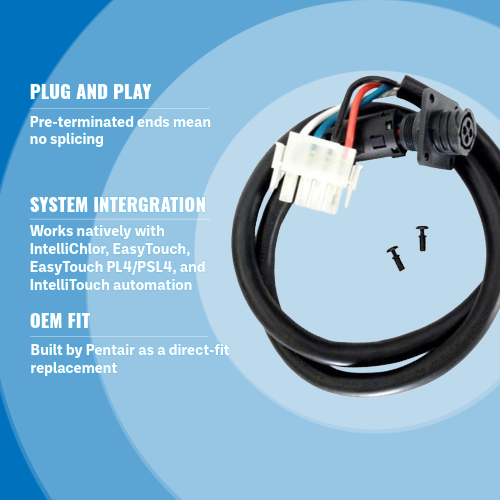Pentair 520724 Cable 2 ft SCG Replacement Highlights
