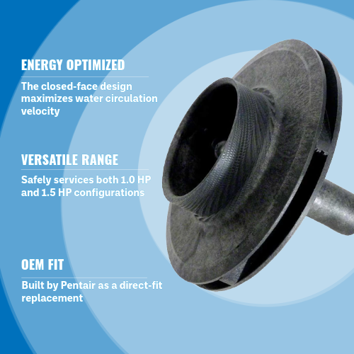 Pentair C105-228PG JWPA Series Pump Impeller Highlights