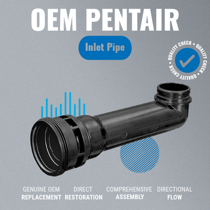 Pentair 190043 FNS Plus Filter Inlet Pipe Assembly with Bulkhead Features