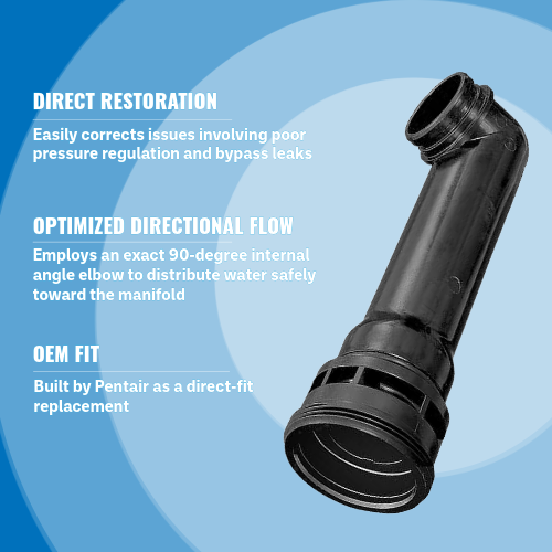 Pentair 190043 FNS Plus Filter Inlet Pipe Assembly with Bulkhead Highlights