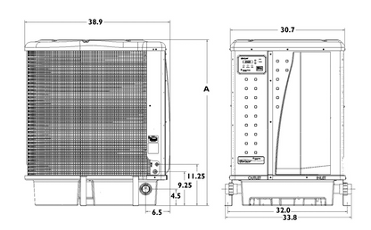 Pentair Ultratemp Dimensions