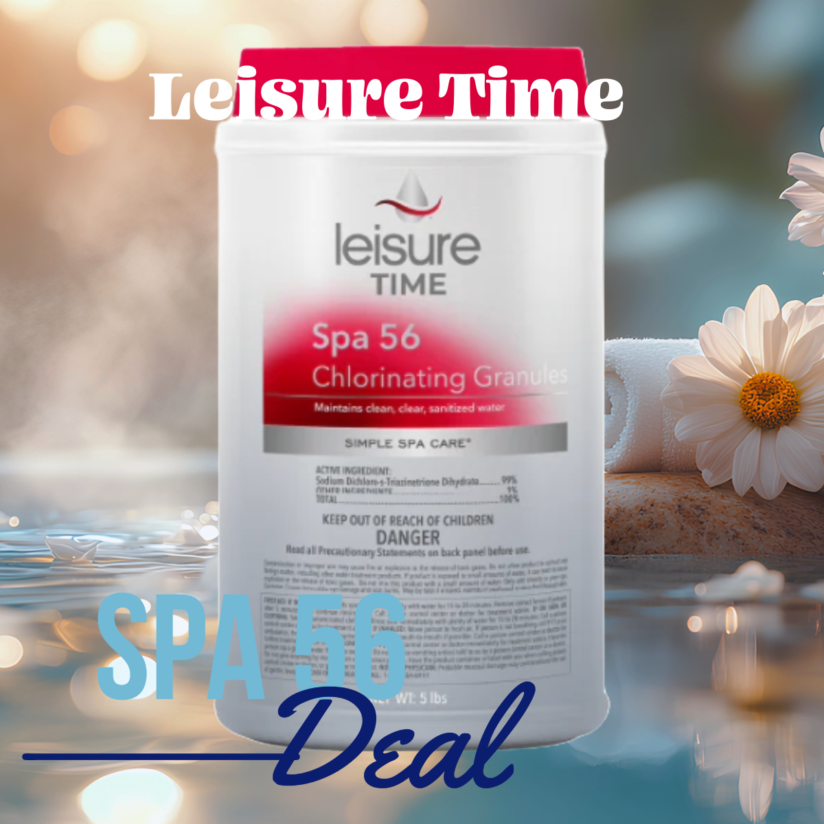 Leisure Time Hot Tub Chlorine 5 lb