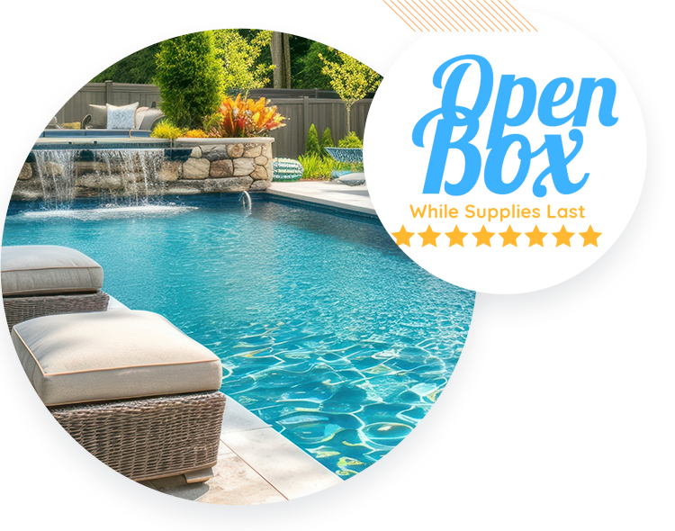 open box pool supplies