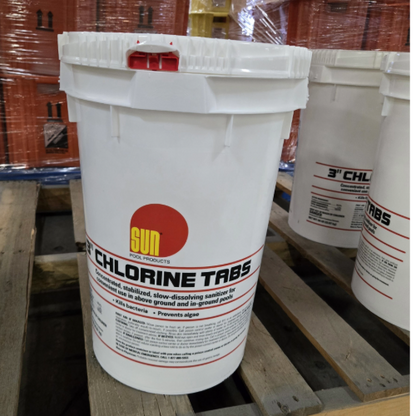 Sun 50 lb Pool Chlorine Tablets 3 Inch Trichlor Tabs