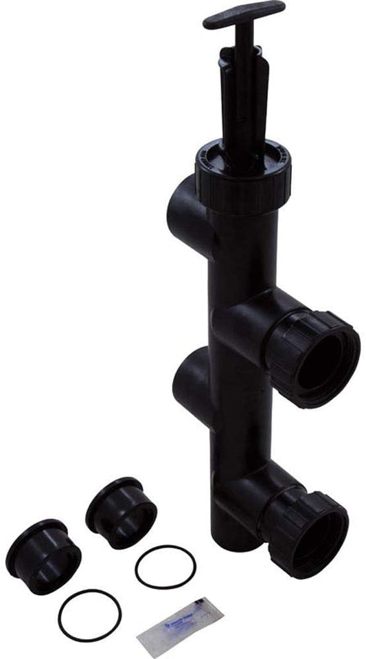 Pentair | 263052 Black 8-Inch Push Pull Valve Replacement Pool/Spa Sand and D.E. Filter