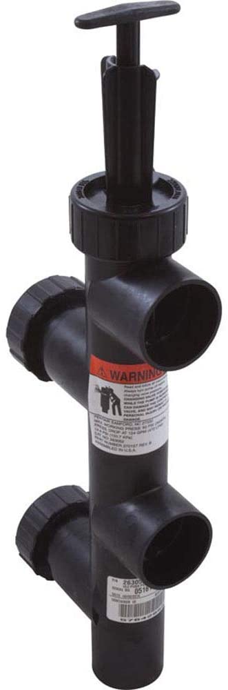 Pentair | 263052 Black 8-Inch Push Pull Valve Replacement Pool/Spa Sand and D.E. Filter