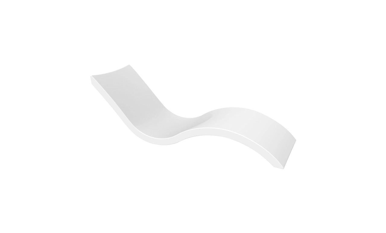 White Ledge Lounger Signature Chaise White  LL_SG_C_W